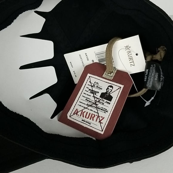 A.Kurtz A.KURTZ Black Patch Flex Baseball Cap OSFA - Picture 5 of 14